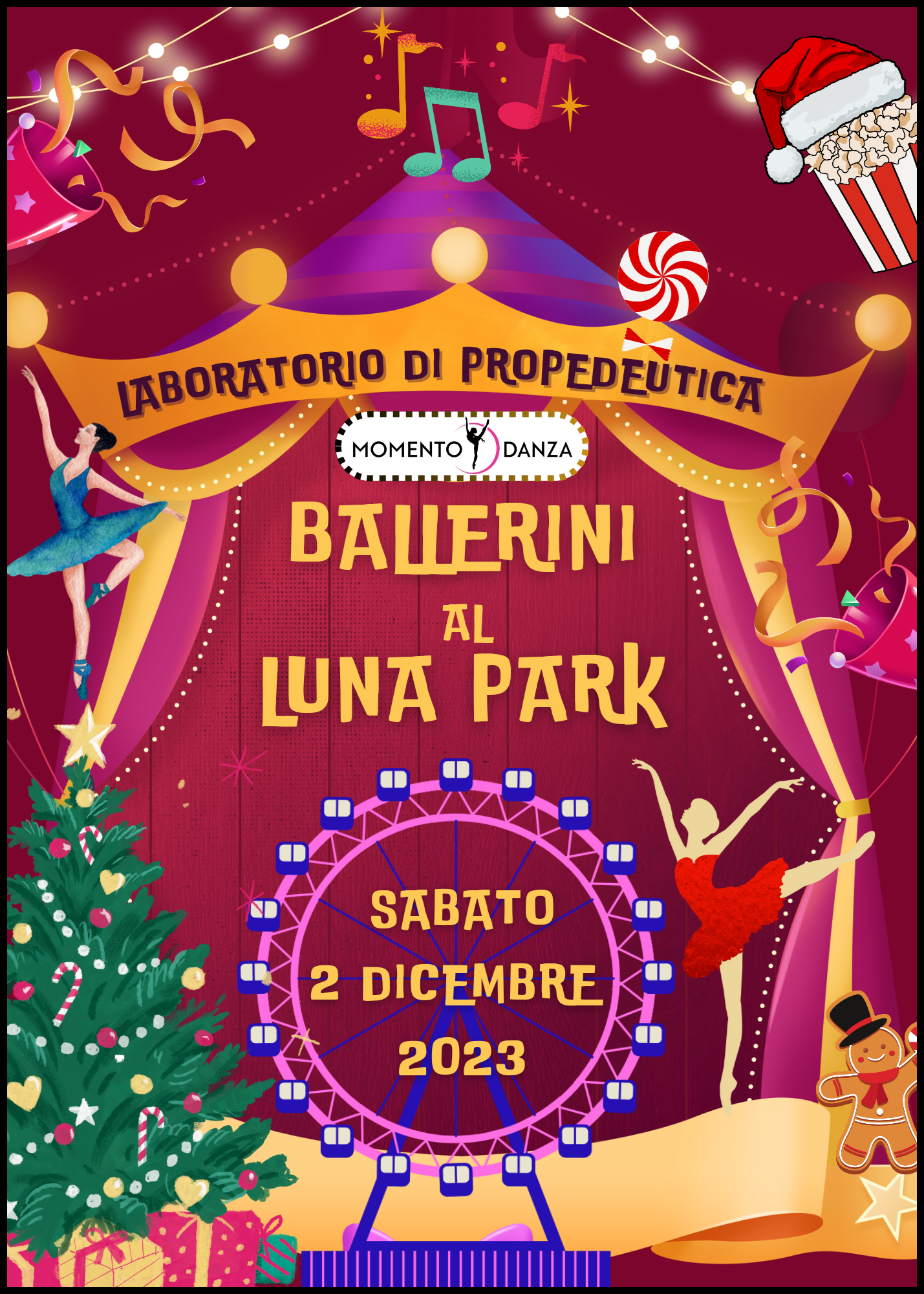 Locandina propedeutica ballerini al luna park